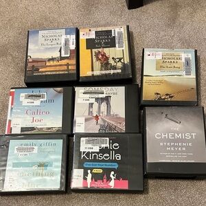 Audiobook Collection of 8 CD Audiobooks, Fiction & Romance Books